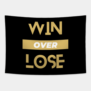 Win over lose - gymwear Tapestry