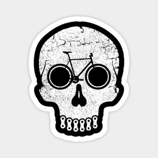 Bike Skull Magnet