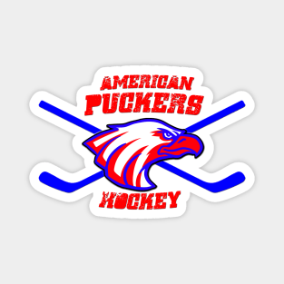 American Puckers Hockey Eagle Magnet