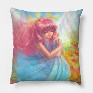 A dream of Spring Wedding Peach Pillow