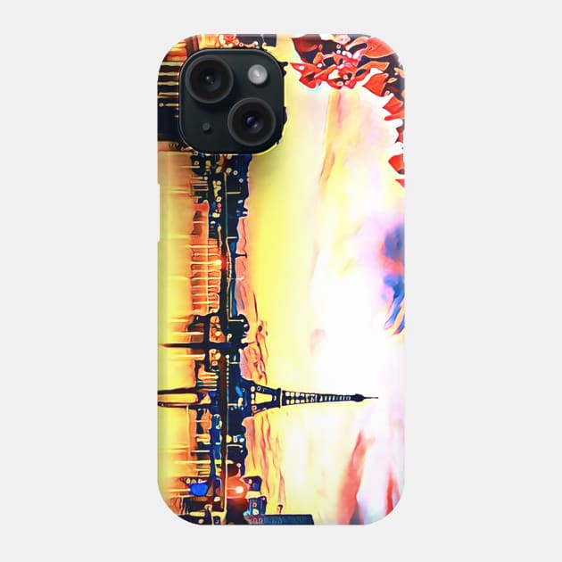 Paris In Autumn (Eiffel Tower) Phone Case by Unique Designs