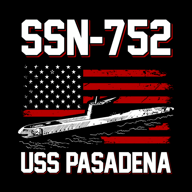 SSN-752 USS Pasadena T-Shirt by Zone32