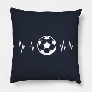 football heartbeat sports lover football Pillow