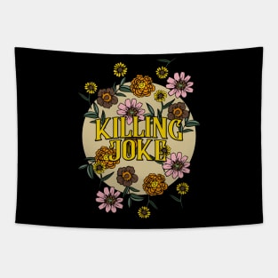 Killing Joke Name Personalized Flower Retro Floral 80s 90s Name Style Tapestry