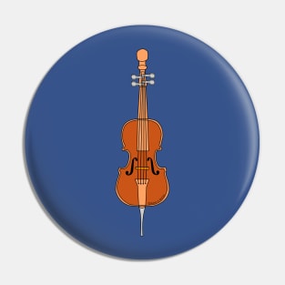 Brown Cello Pin