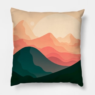 Sand dune mountains Pillow