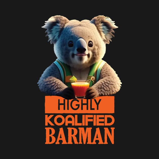 Just a Highly Koalified Barman Koala 2 by Dmytro