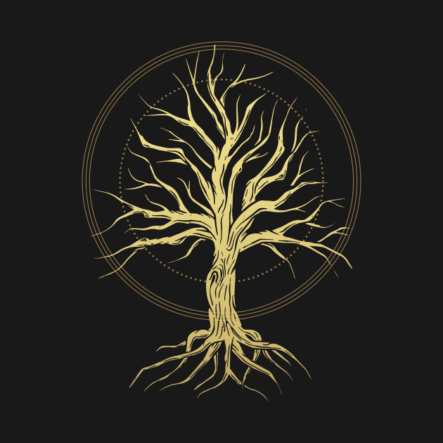 Magical Tree Of Life Occult Esoteric Design by Foxxy Merch
