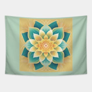 Lotus Mandala Design Tapestry