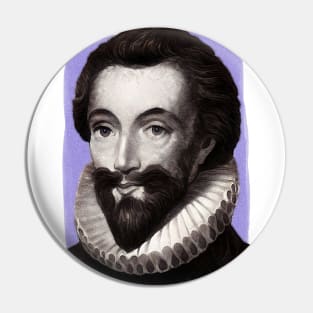 English Poet John Donne illustration Pin