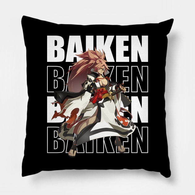 Baiken Guilty Gear # 3 Pillow by Leonard