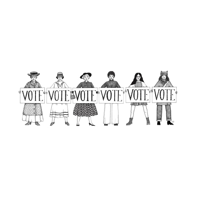 Women Voting Through the Decades by JCPhillipps