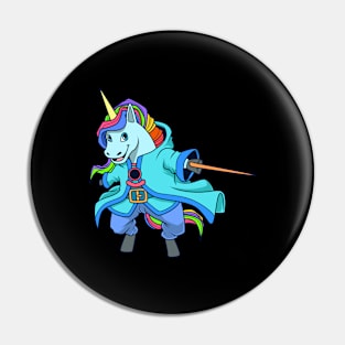 Wizard and magician - magic unicorn Pin