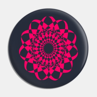 Spiritual  pink colour flower geometry mandala design Pin