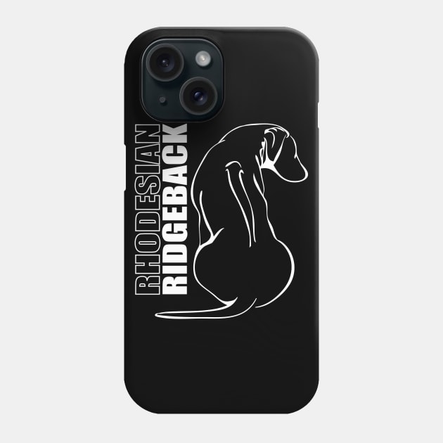 Rhodesian Ridgeback profile dog mom gift idea Phone Case by wilsigns