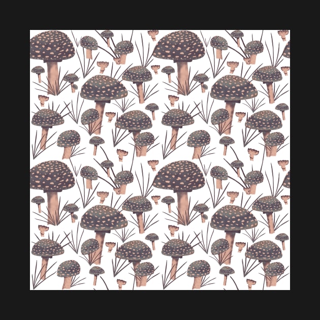 Fly Agaric Mushroom Pattern by OneLook