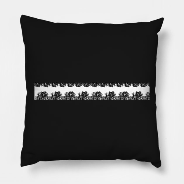 art in black and white Pillow by JENNEFTRUST