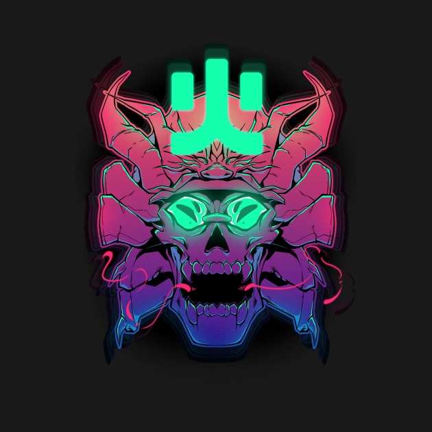 Samurai Skull by Kabuto_Store