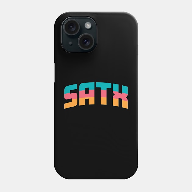 San Antonio Pride Basketball Fan T-Shirt: Show Your Love for Texas Hoops & Local Spirit Phone Case by CC0hort