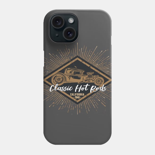 Classic Hot Rods Phone Case by Graphico