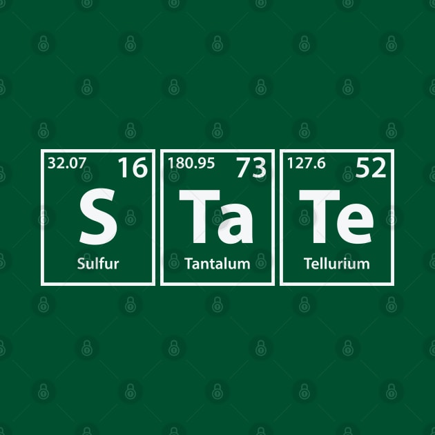 State (S-Ta-Te) Periodic Elements Spelling by cerebrands