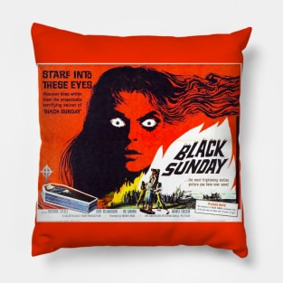 BLACK SUNDAY Poster 1960 Pillow