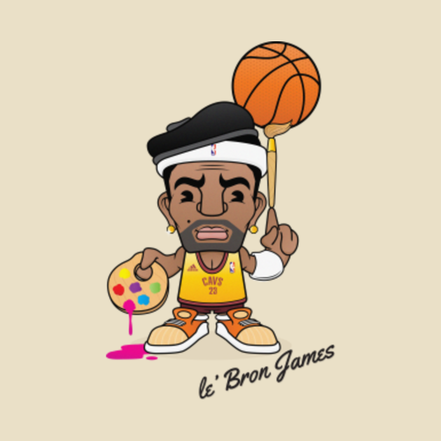 le' Bron James - Lebron James - T-Shirt | TeePublic