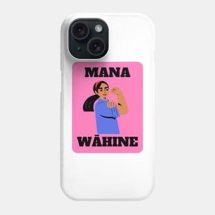 mana wāhine strong woman pink design Phone Case