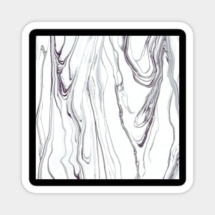 White Marble - Aesthetic Print Magnet