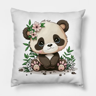 Feeling like a cute little panda today Pillow