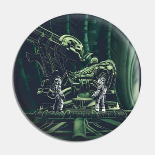 Alien space Jockey Pin