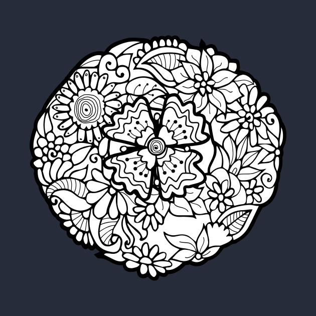 Zentangle flower by ComPix