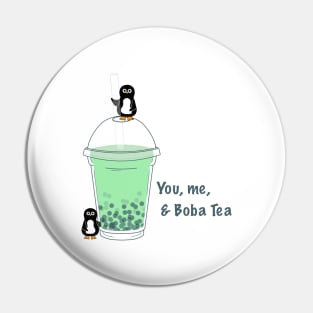 Green boba Pin