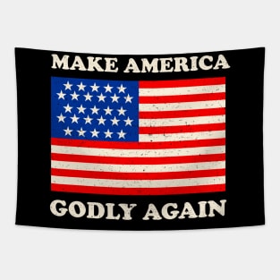 make america godly again Tapestry