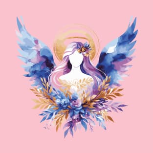 Watercolor Angel Painting T-Shirt