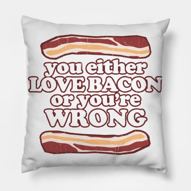 Bacon Rules Pillow by crackdesign