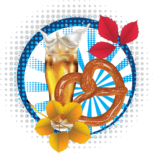 Pretzel with splashing Beer Kids T-Shirt by AnnArtshock