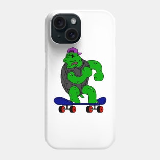 Skateboarding turtle Phone Case