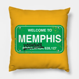 Street Sign, Memphis, Pothole Shirt, Funny Pothole Pillow