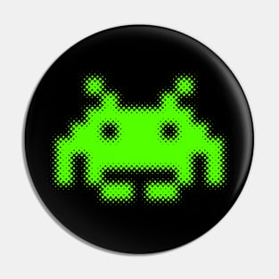 space invaders halftone Pin