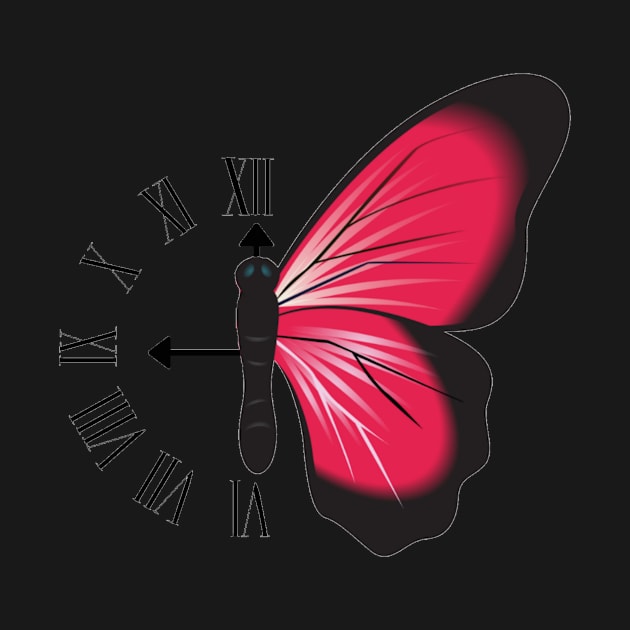 Butterfly clock art by maryamazhar7654