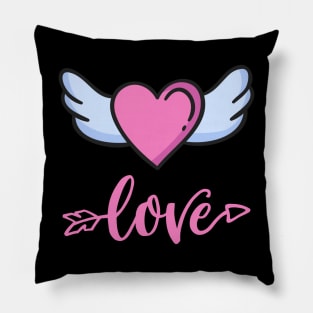 Sending my love with you. Happy Valentines Day. Pillow