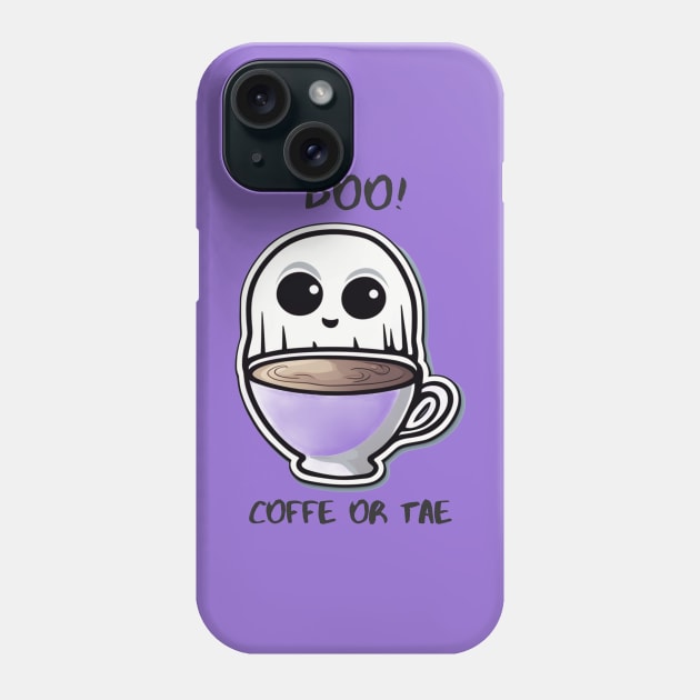 BOO coffee or tea design! Phone Case by blizz.unknown.store@gmail.com