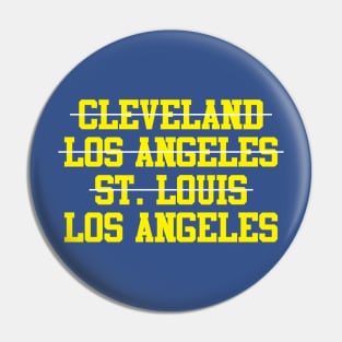 Cleveland Los Angeles St. Louis Los Angeles Football Pin