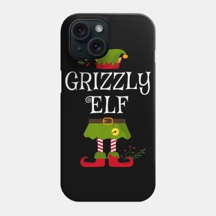 Grizzly Elf Shirt , Family Matching Group Christmas Shirt, Matching T Shirt for Family, Family Reunion Shirts Phone Case