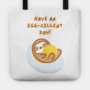 Have An Eggcellent Day Sloth Tote