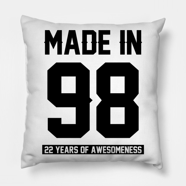 22st Birthday Gift Age 22 Year Old Birthday Gift Idea Pillow Teepublic