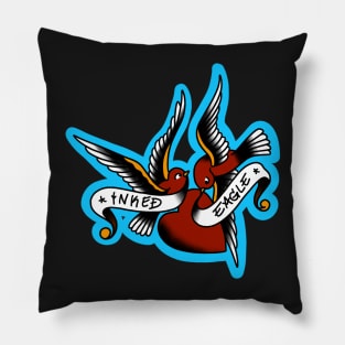 Inked Eagle Swallows Pillow