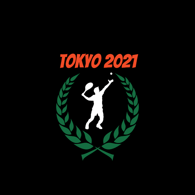 Tennis Tokyo 2021 Olympics by Slick T's