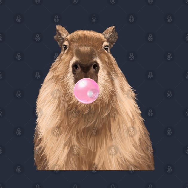 Bubble Gum Capybara by bignosework